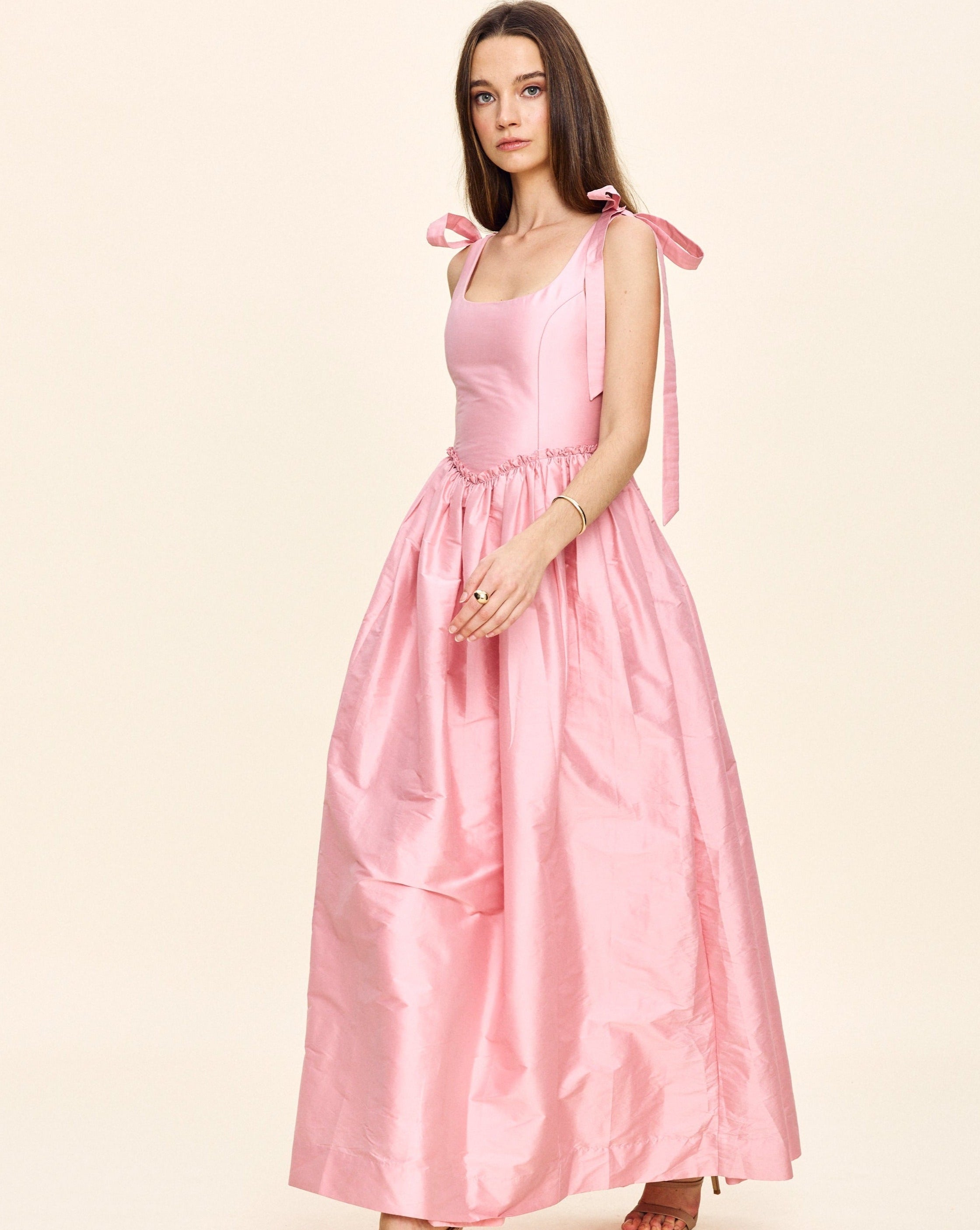 Marie Dress in Tea Rose