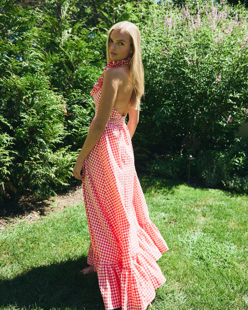 Margot Dress in Cherry Gingham