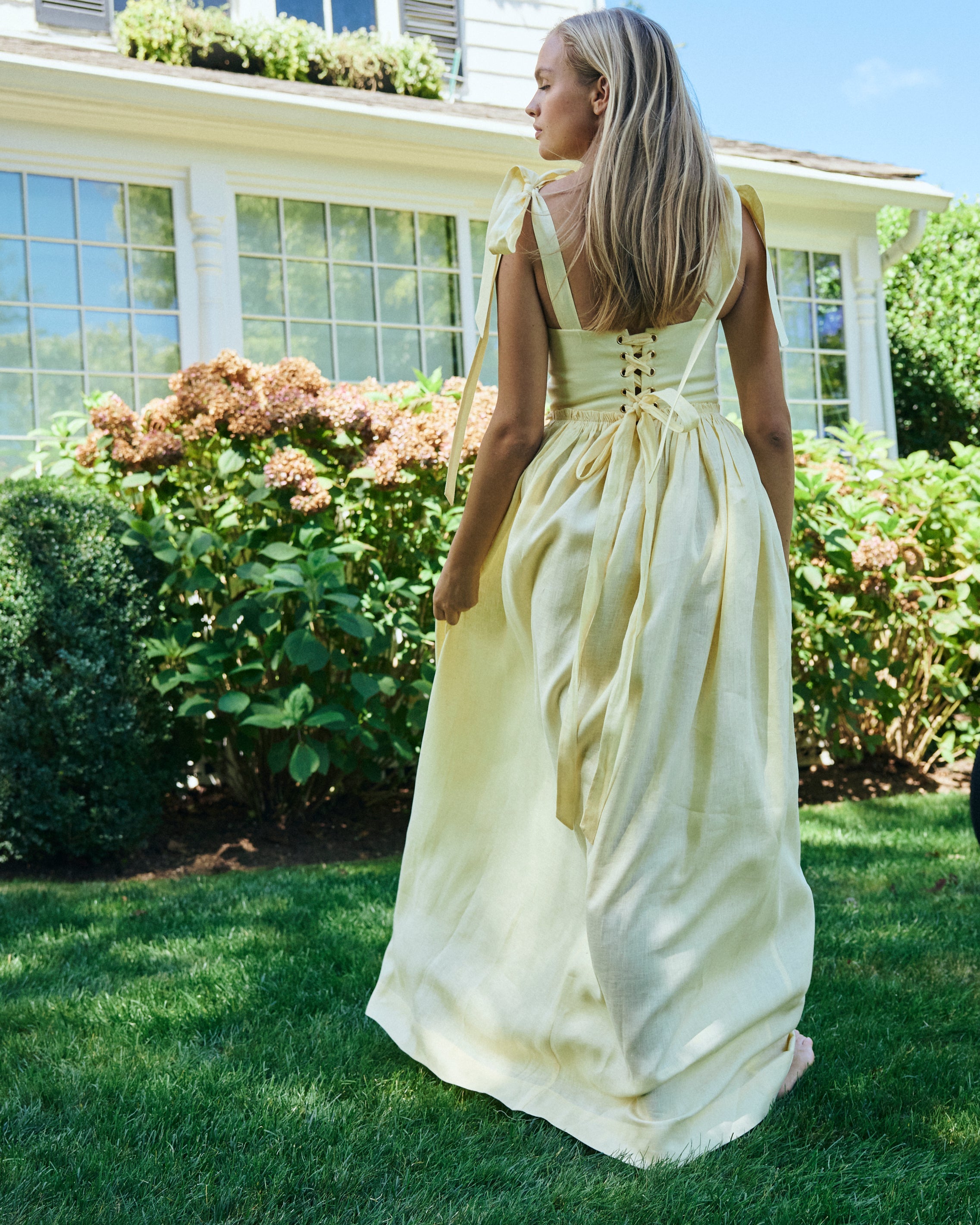 Marie Dress in Butter Yellow