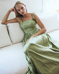 Grace Dress in Green Gingham