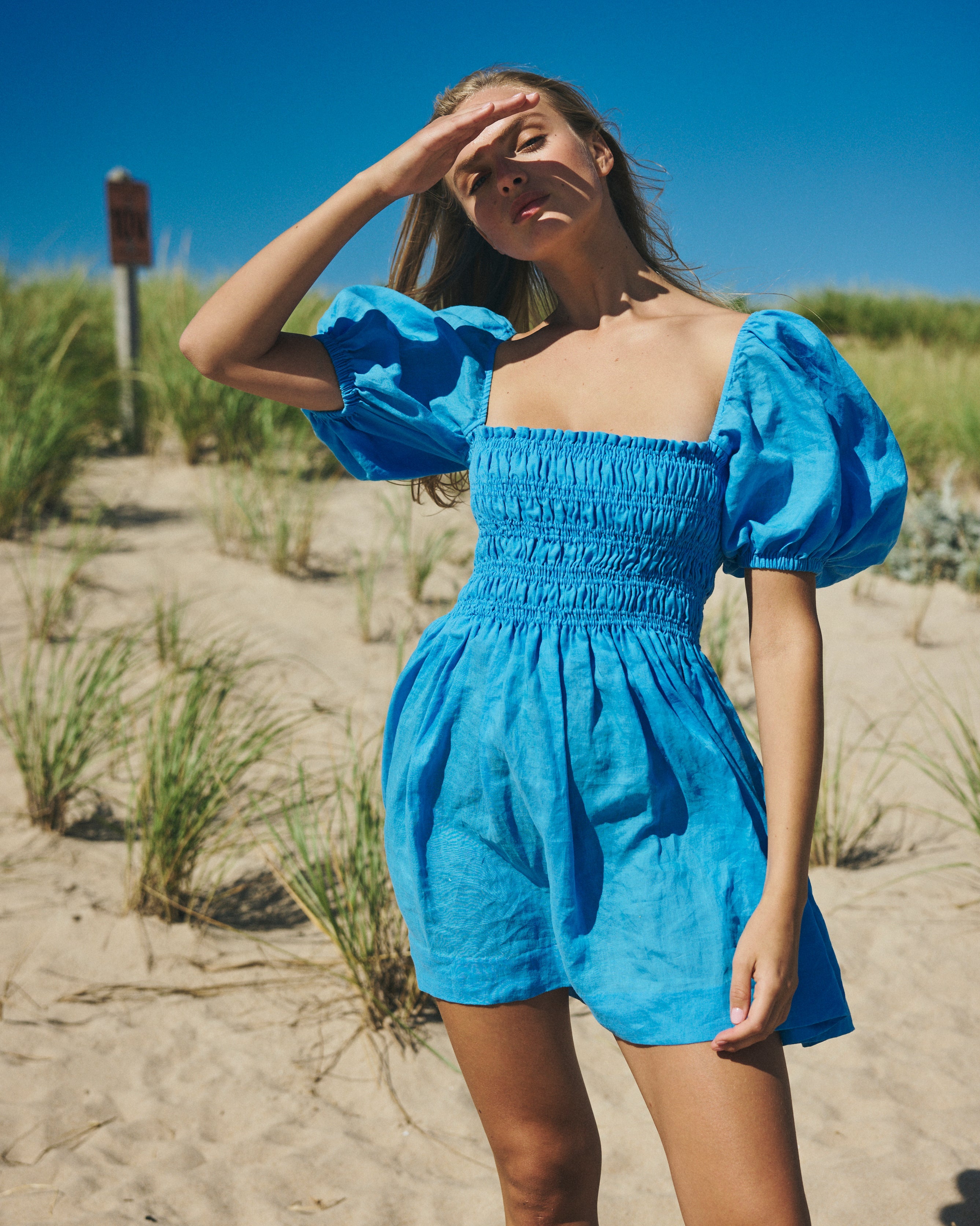 Aisla Dress in Electric Blue