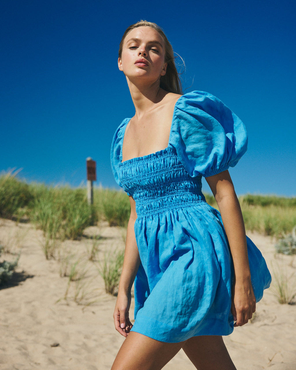 Aisla Dress in Electric Blue