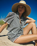 Hanna Set in Black Gingham