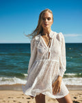 Anouk Dress in White Eyelet