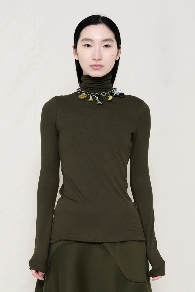 COLD MOSS LONG SLEEVE TURTLENECK