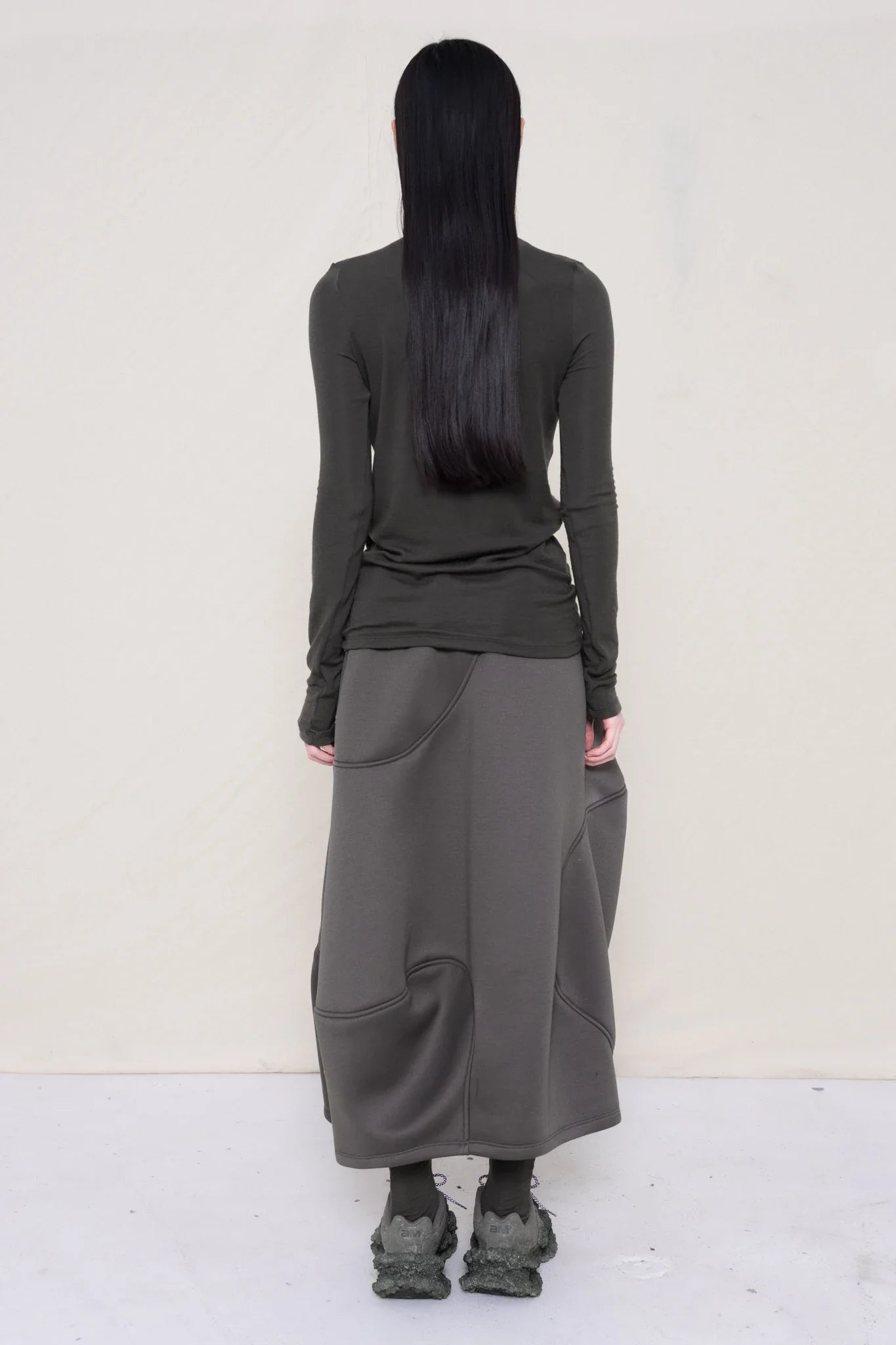 WARM GREY LONG SLEEVE TURTLENECK