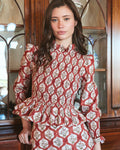 Molly Top in Terracotta Trellis