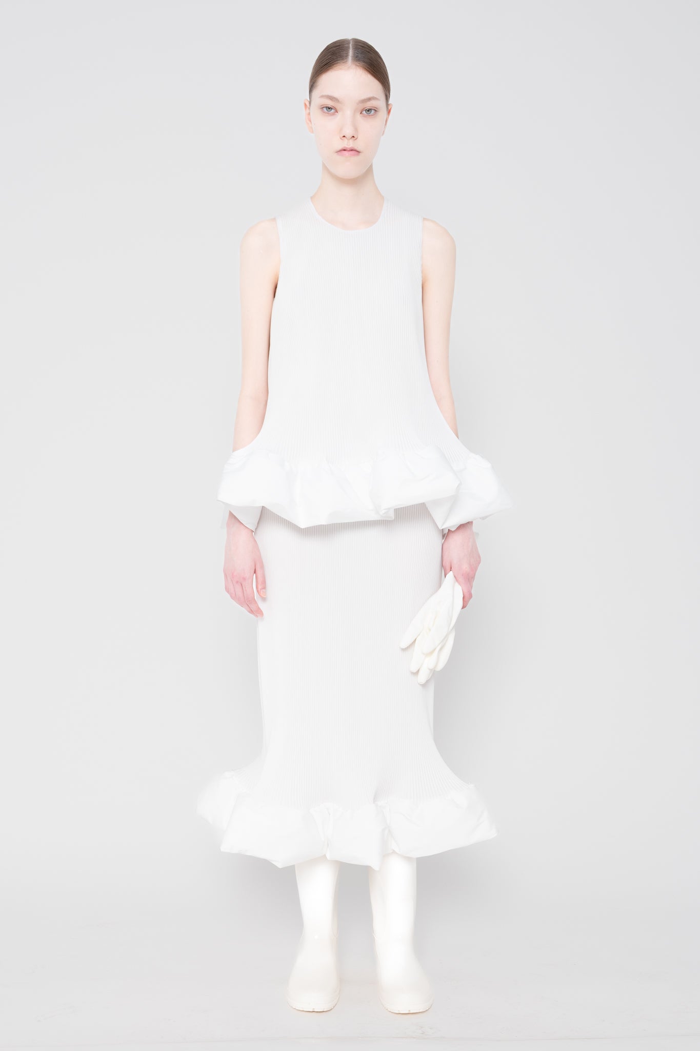 WHITE SLIM RIPPLE TANK