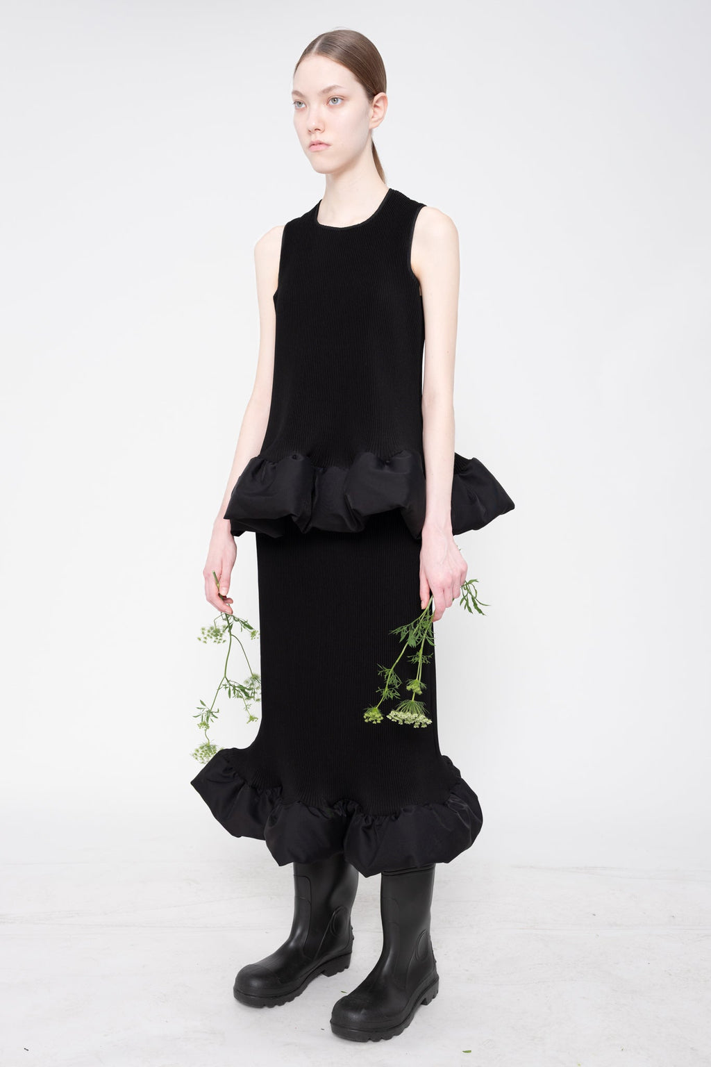 BLACK SLIM RIPPLE TANK