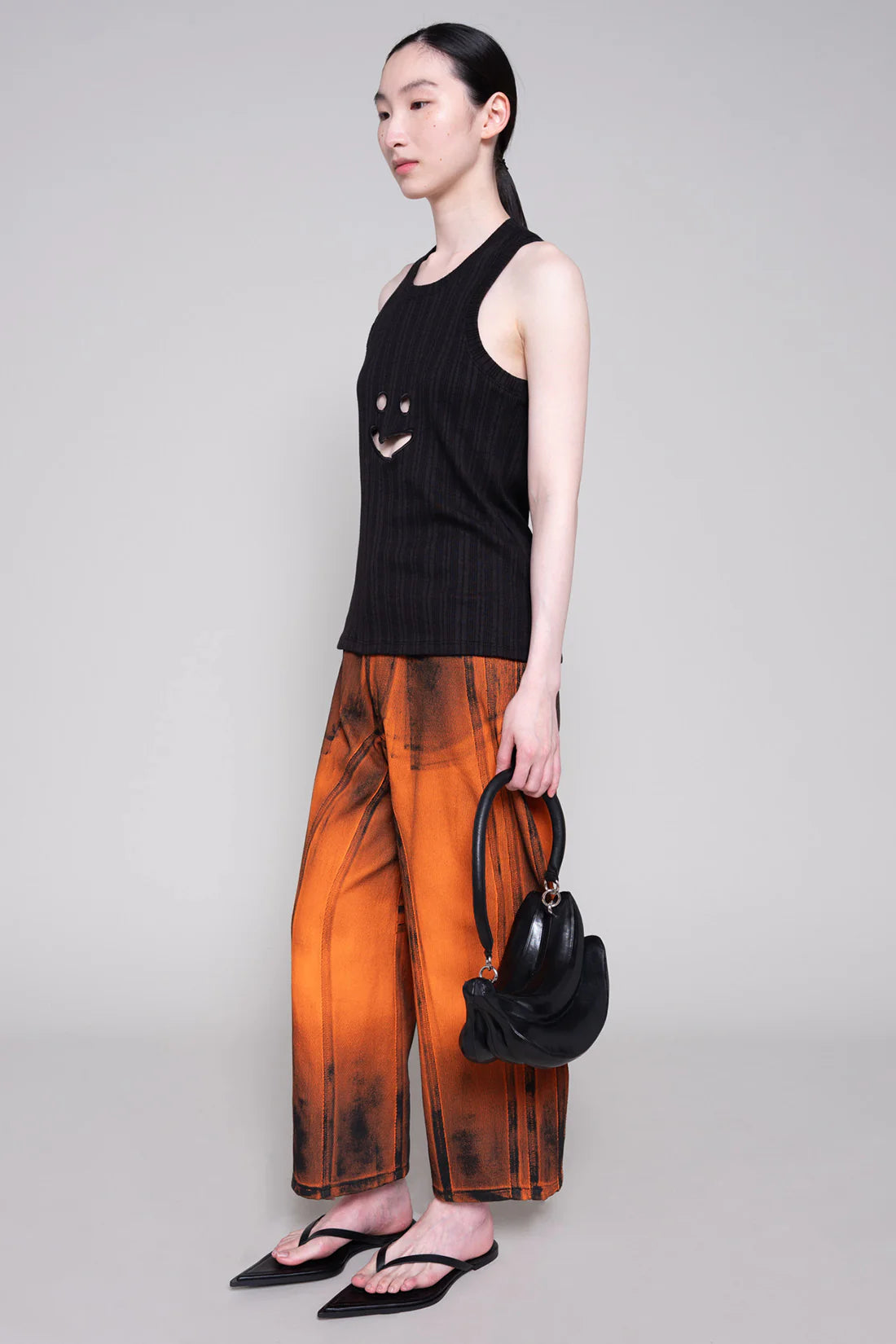 BLACK SMILEY TANK