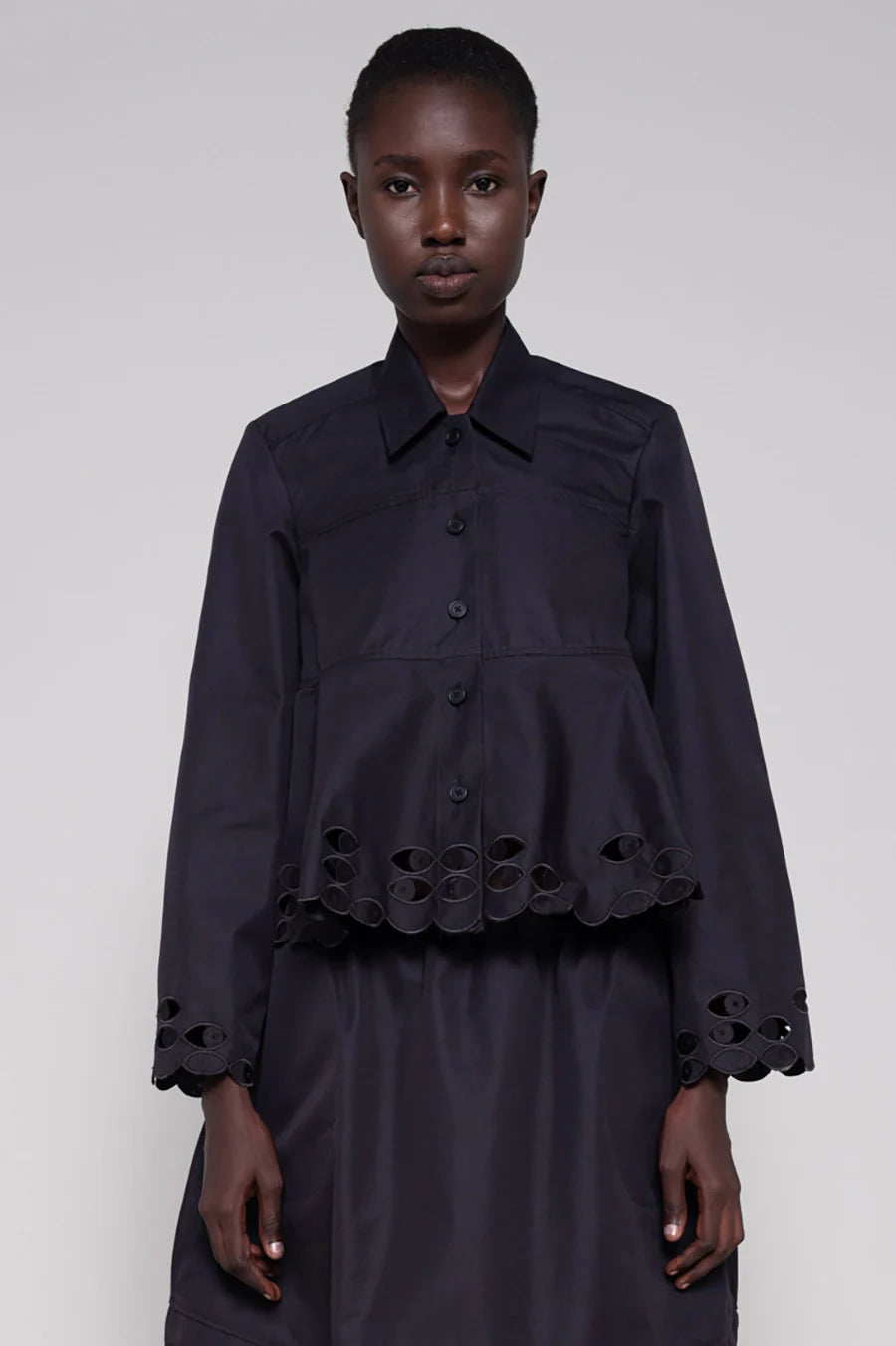 BLACK WATCHING SHIRT JACKET