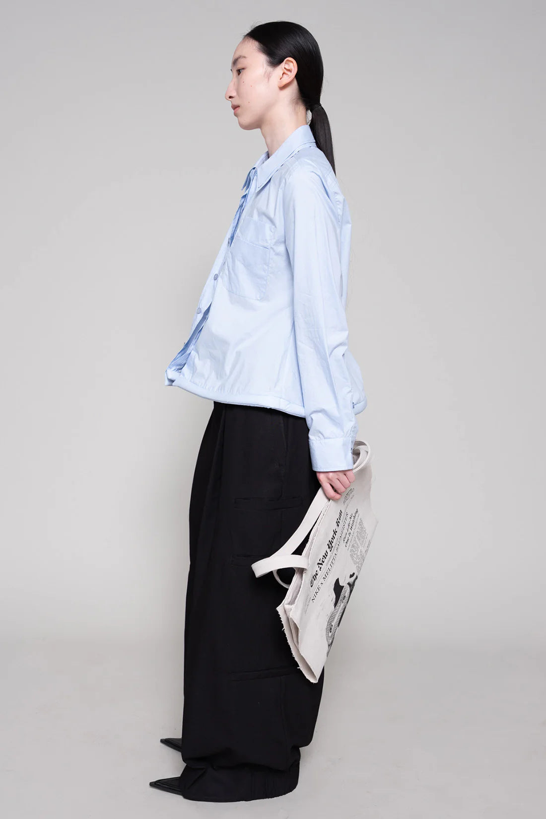 SOFT BLUE DOUBLED SHIRT