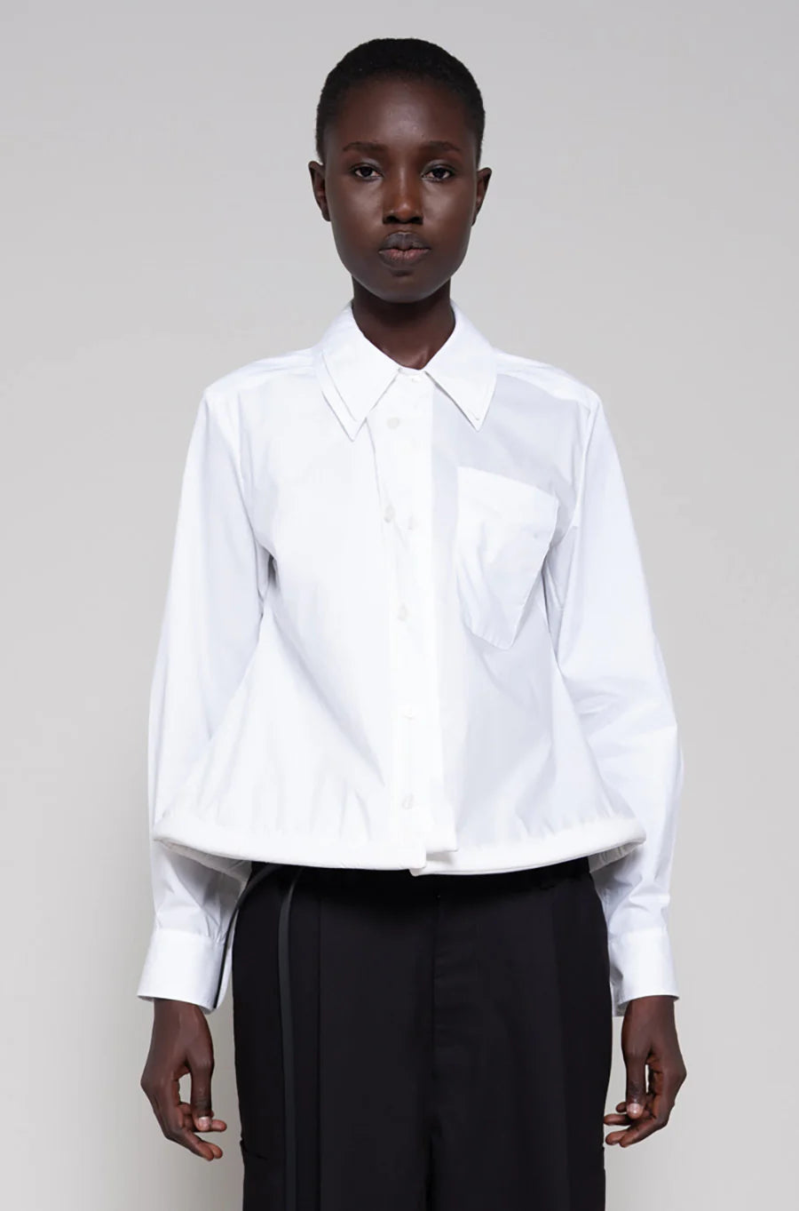 WHITE DOUBLED SHIRT