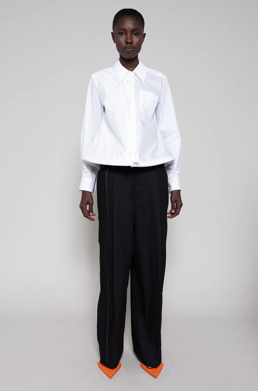 WHITE DOUBLED SHIRT