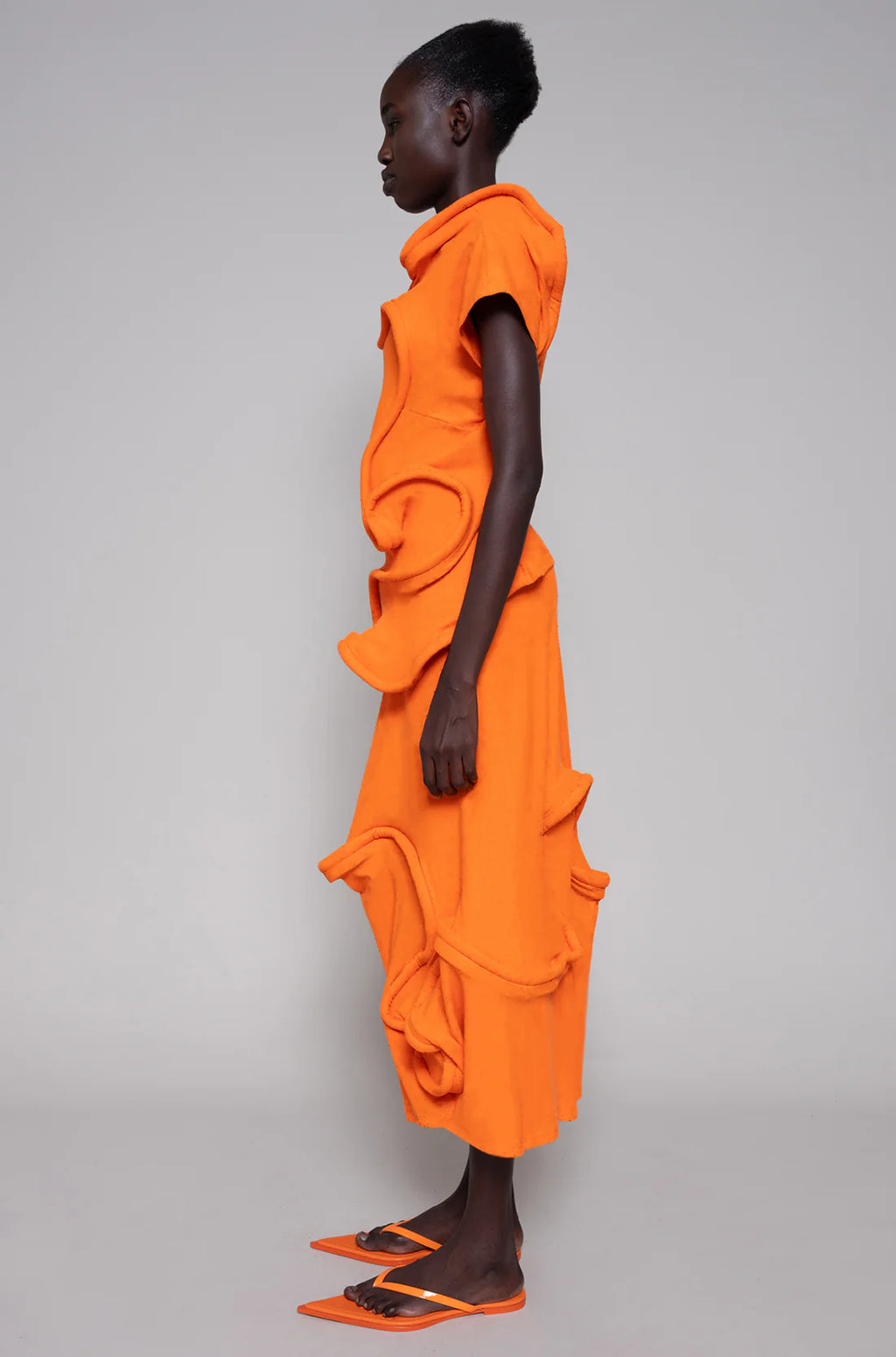 ORANGE SWIRLY TOP