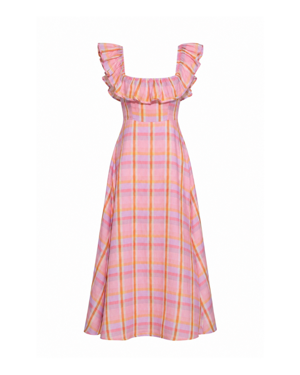 Parker Dress in Sherbet Plaid