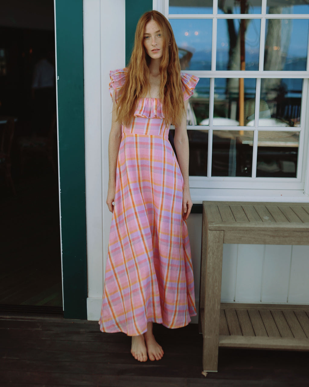 Parker Dress in Sherbet Plaid