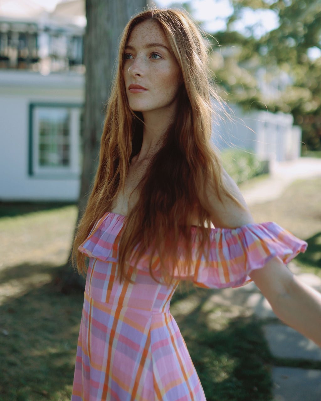 Parker Dress in Sherbet Plaid