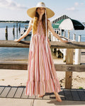 Georgia Dress in Multi Stripe