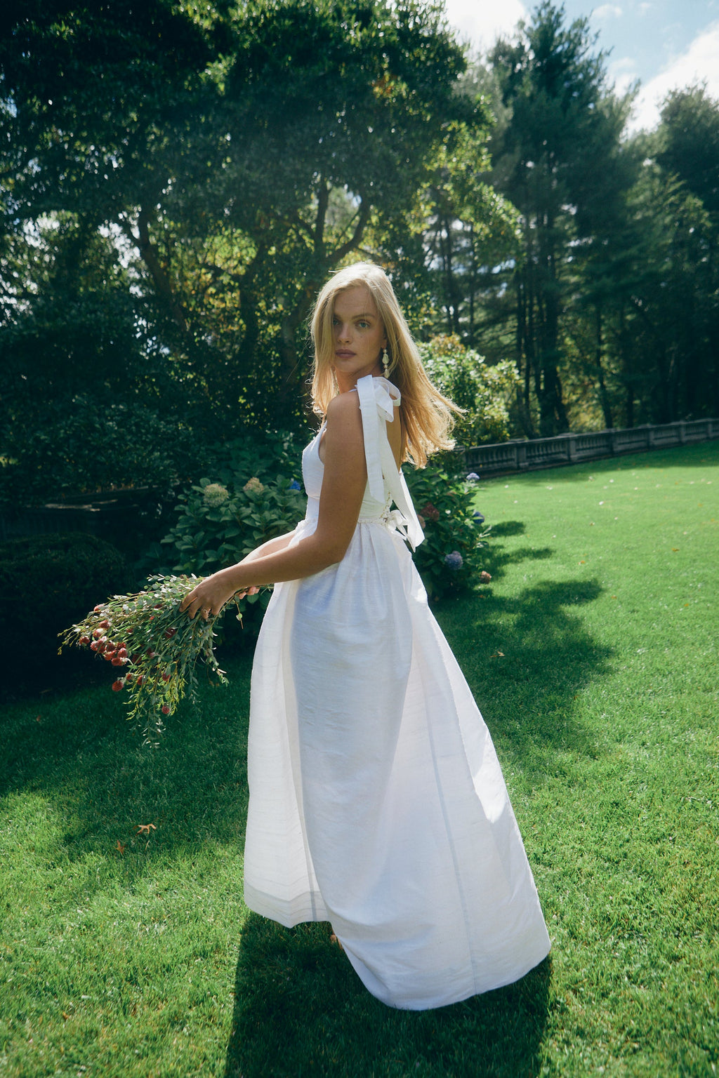 Marie Dress in Silk Dupioni