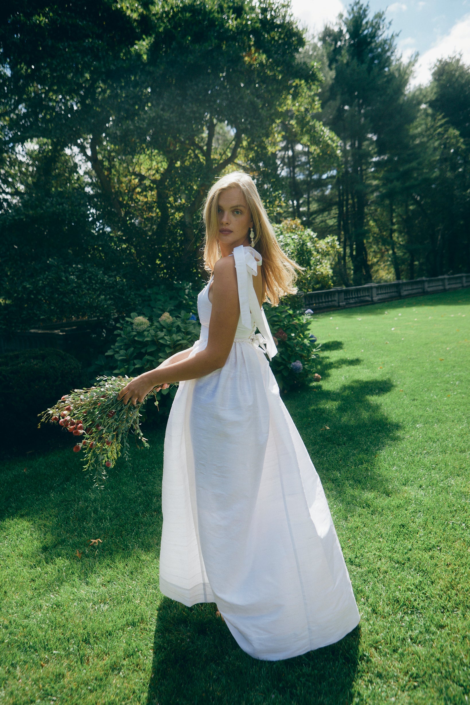 Marie Dress in Silk Dupioni