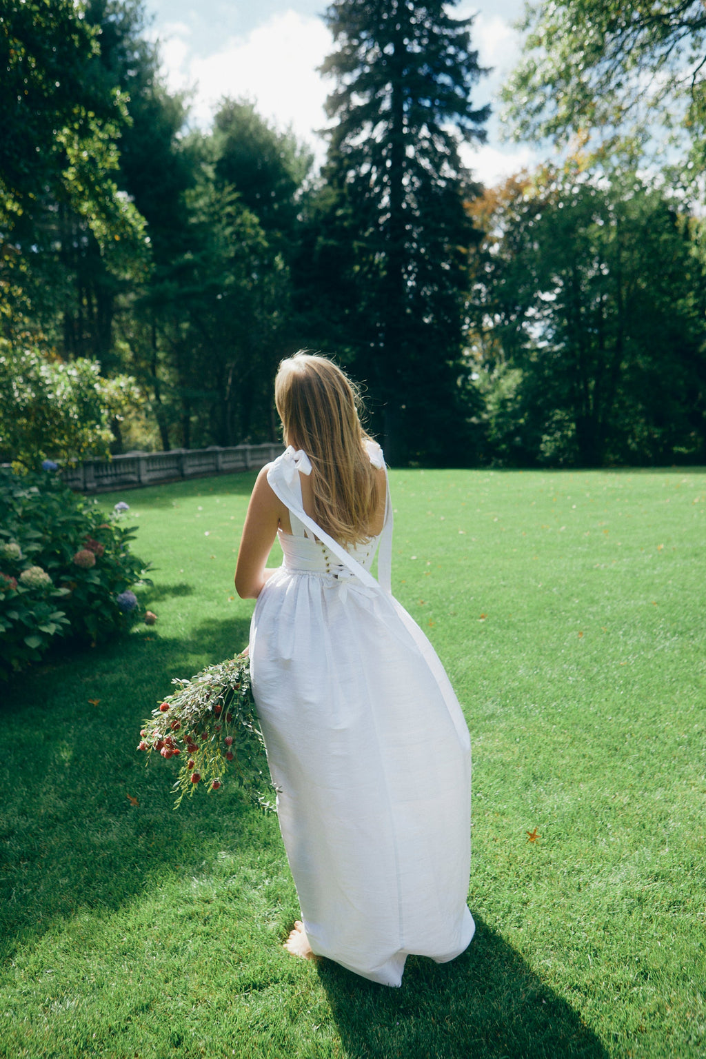 Marie Dress in Silk Dupioni