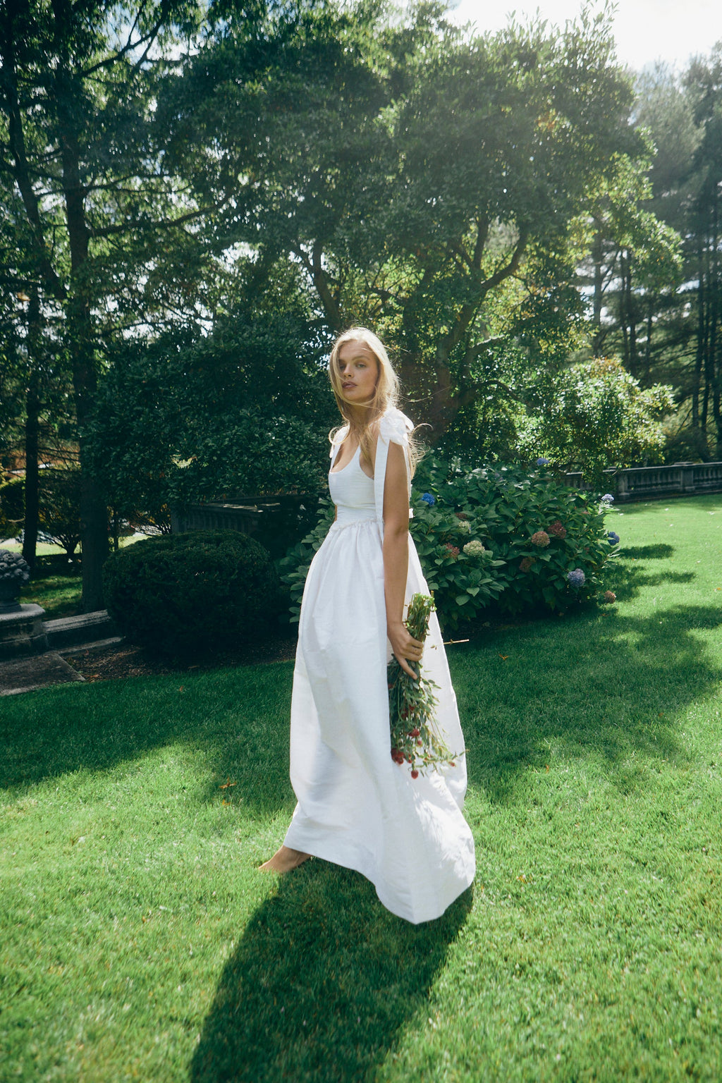 Marie Dress in Silk Dupioni