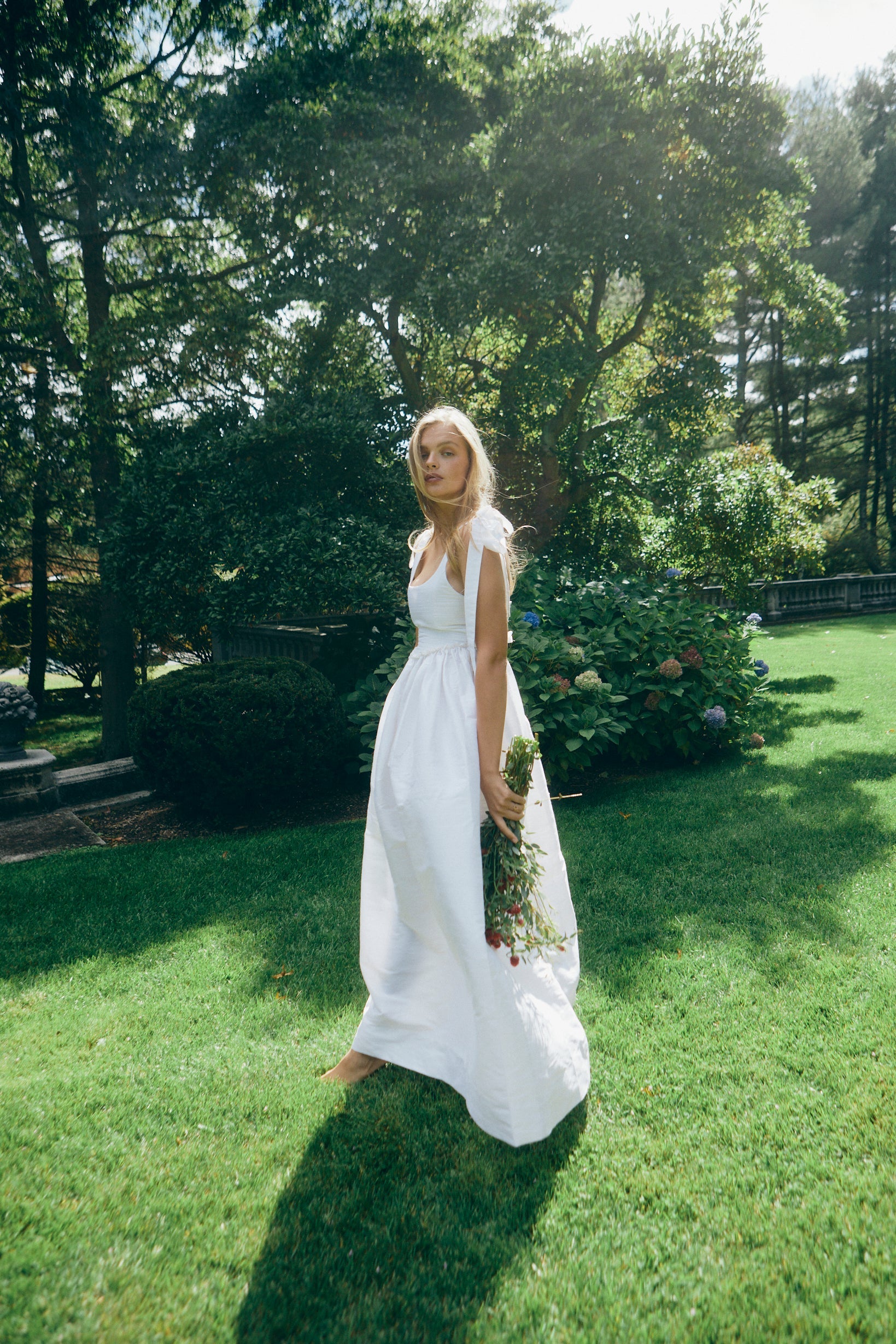 Marie Dress in Silk Dupioni