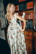 Marie Dress in Floral Brocade