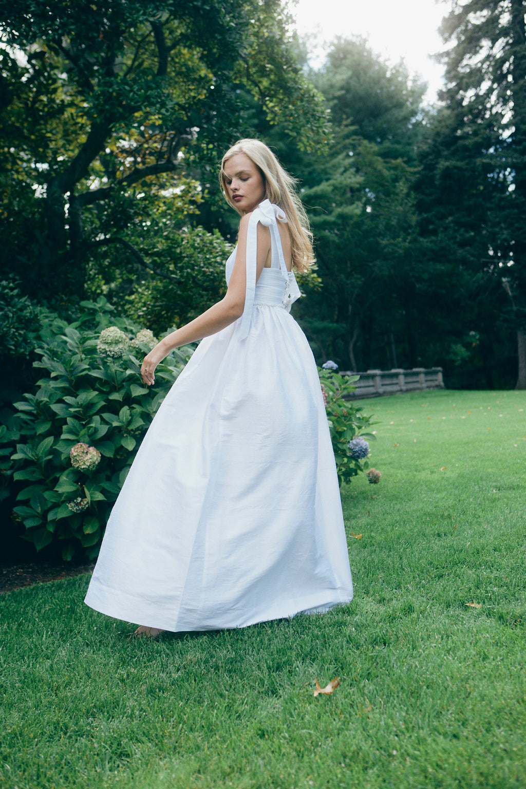 Marie Dress in Silk Dupioni