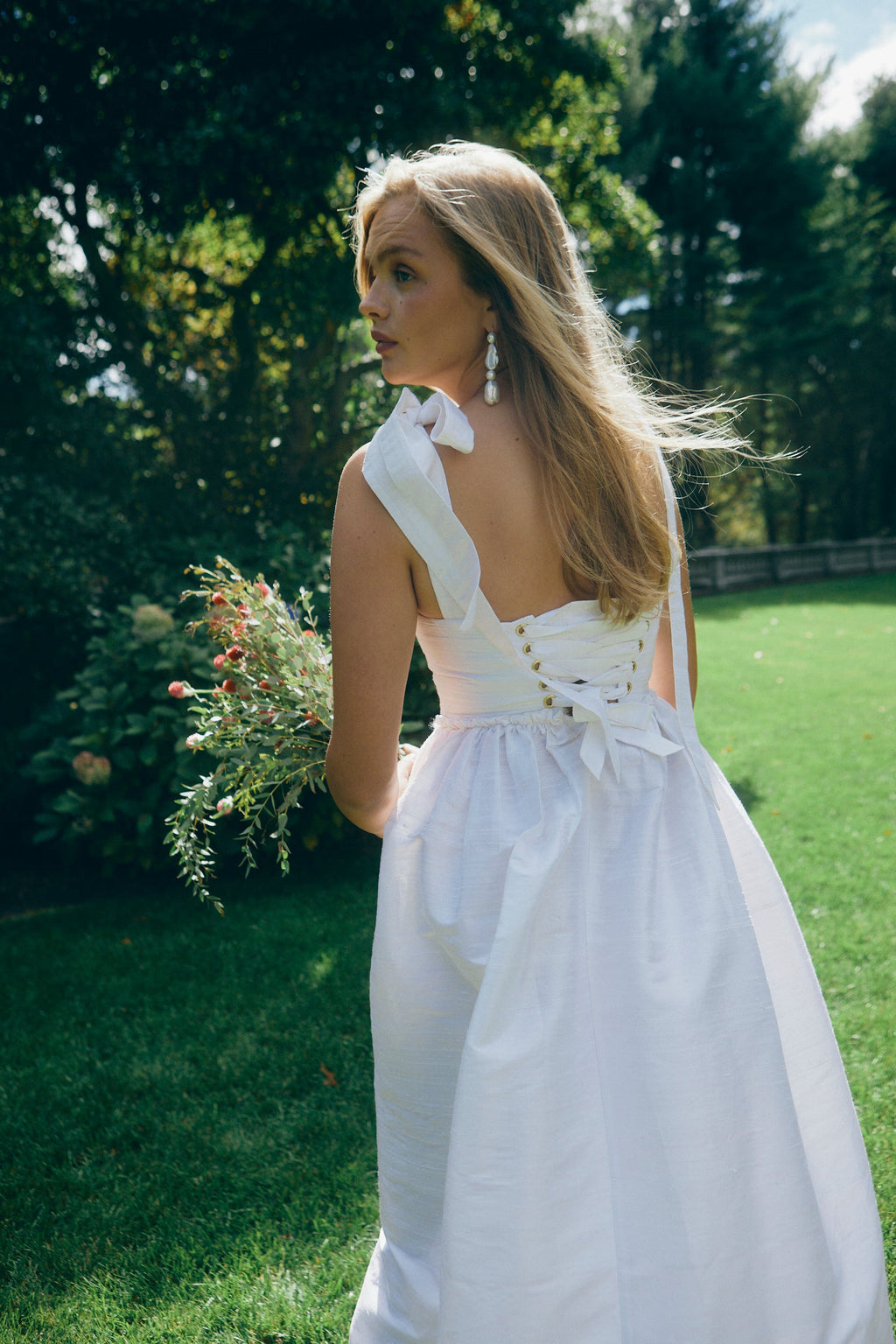 Marie Dress in Silk Dupioni