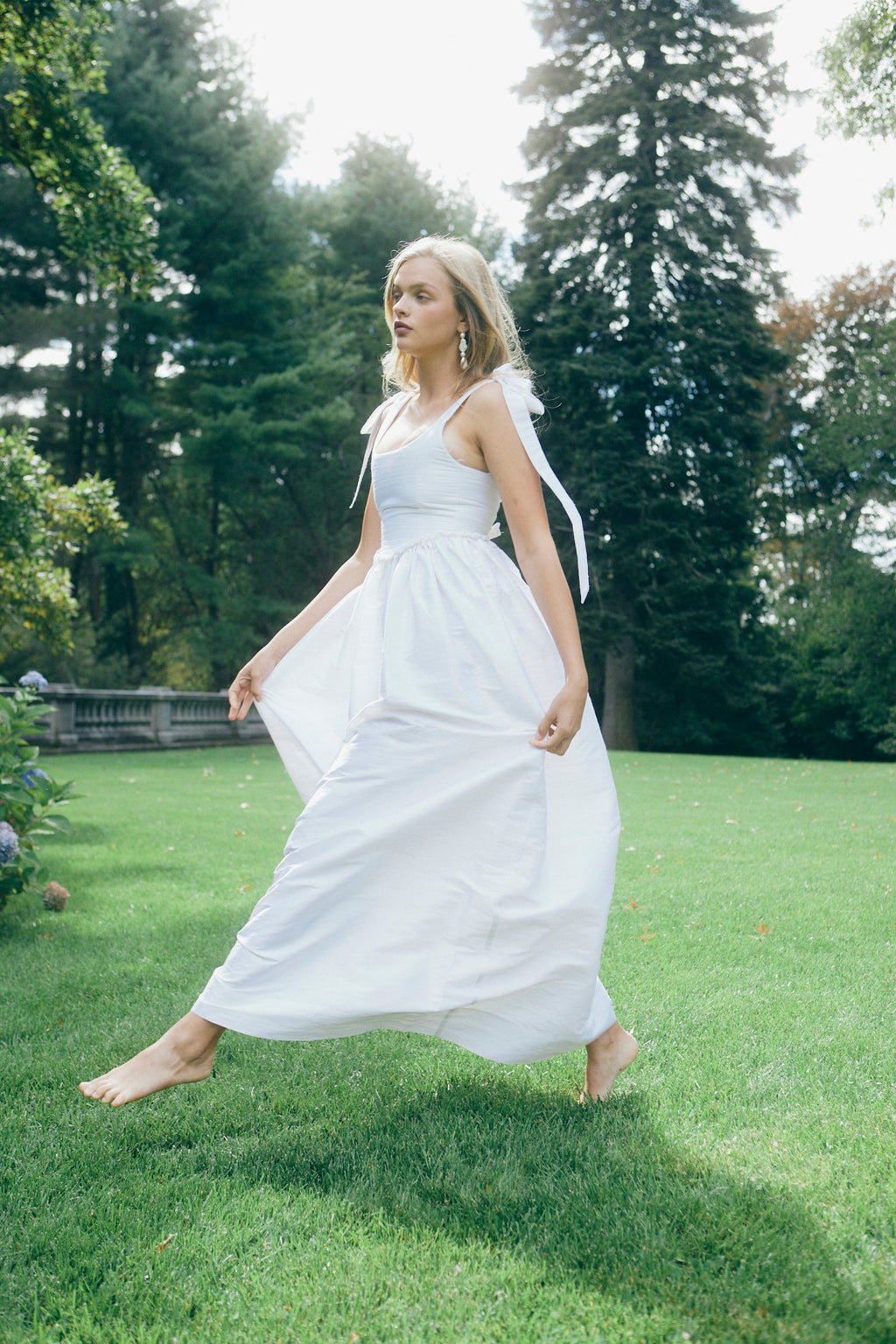 Marie Dress in Silk Dupioni